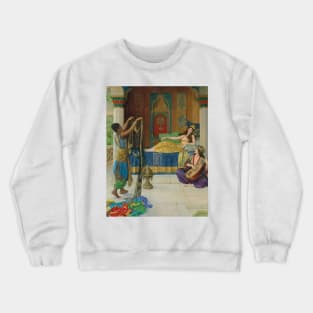 Myrrh, Aloes and Cassia by John Collier Crewneck Sweatshirt